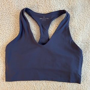 Steel Blue Aerie Racerback Sports-Bra Size Large